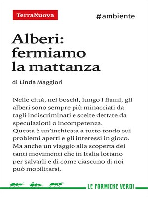 cover image of Alberi--fermiamo la mattanza